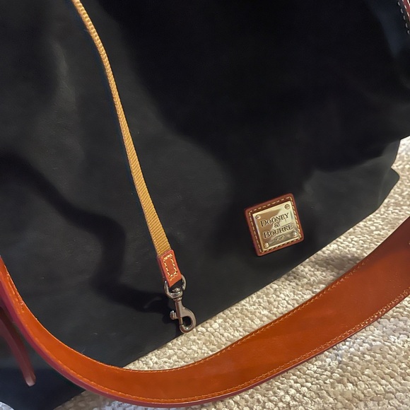 Dooney & Bourke Black and Brown Shoulder Bag - Picture 5 of 9